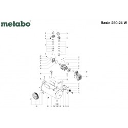 Metabo Spare Parts for Air Compressor Basic 250-24 W