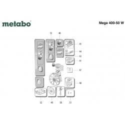 Metabo Spare Parts for Air Compressor Mega 400-50 W