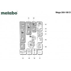 Ricambi Metabo per Compressore Mega 350-100 D