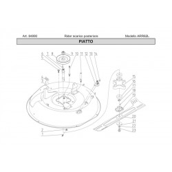 Ama Spare Parts for Lawn Tractor RIDER ARR62L - 84890