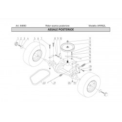 Ama Spare Parts for Lawn Tractor RIDER ARR62L - 84890