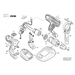 Bosch Spare Parts for Cordless Percussion Screw. PSB 14,4 LI-2 - Parts Diagram