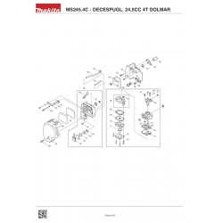 Dolmar Spare Parts for Brusch Cutter MS245.4C