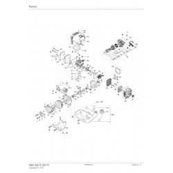 Stiga Spare Parts for Engine Brushcutter SBC 252 D (2017)