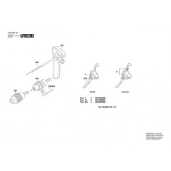 Bosch Spare Parts for Rotary Hammer PBH 2500 SRE