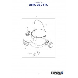 Rurmec Spare Parts for Vacuum Cleaner AERO 26-21 PC