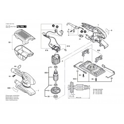 Ricambi Bosch per Levigatrice Orbitale PSS 200 AC - 3603C40102