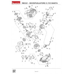 Makita Spare Parts for Brush Cutter RBC221 - Version 1