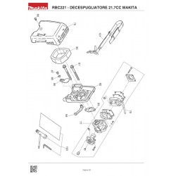 Ricambi Makita per Decespugliatore RBC221 - Vesione 1