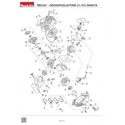 Makita Spare Parts for Engine Brushcutter RBC221 - Version 2