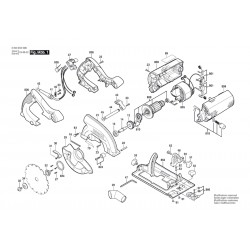 Bosch Spare Parts for Circular Hand Saw PKS 55