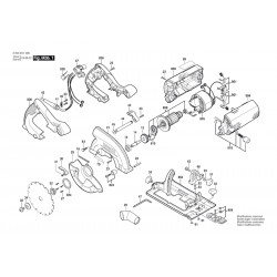 Bosch Spare Parts for Circular Hand Saw PKS 55A