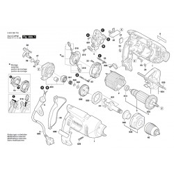 Bosch Spare Parts for Percussion Drill PSB 700 RE - 0603386703