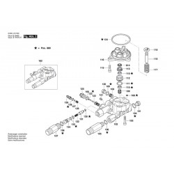 Bosch Spare Parts for High Pressure Cleaner GHP 5-65