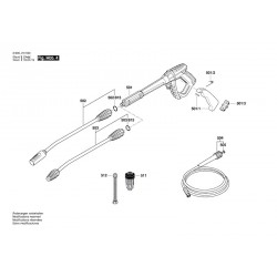 Bosch Spare Parts for High Pressure Cleaner GHP 5-65