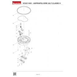 Ricambi Makita per Aspirapolvere VC3211HX1