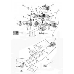 Valex Spare Parts for Brush Cutter Texsas 33 Catalysed
