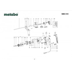 Metabo Spare Parts for Percussion Drill SBE 610