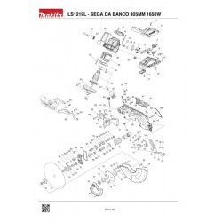 Makita Spare Parts for Sliding Compound Mitre Saw LS1219L