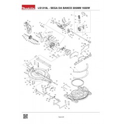 Makita Spare Parts for Sliding Compound Mitre Saw LS1219L