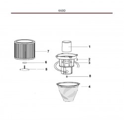 Annovi & Reverberi Parts for Wet & Dry Vacuum Cleaner AR 4400