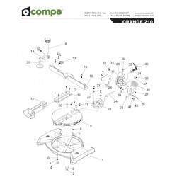 Compa-OMS Spare Parts for Portable Mitre Saw Orange 210
