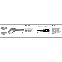 Adapter 6.003.0041 New Type for High Pressure Lance Lavor