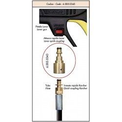Adapter 6.005.0343 for High Pressure Guns Lavor