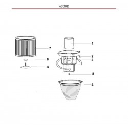 Annovi & Reverberi Parts for Wet & Dry Vacuum Cleaner AR 4300E