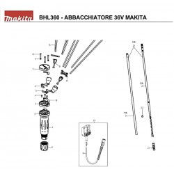 Makita Spare Parts for Cordless Olive Harvester BHL360