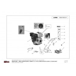 Lavor Parts for Petrol Engine Pressure Cleaner Idro Independent 2800