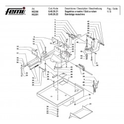 Femi Spare Parts for Band Saws NG200 - NG201