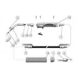 Ricambi Telwin per Saldatrice Technomig 215 DUAL SYNERGIC 230V