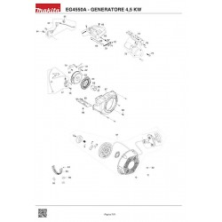 Ricambi Makita per Generatore di Corrente EG4550A