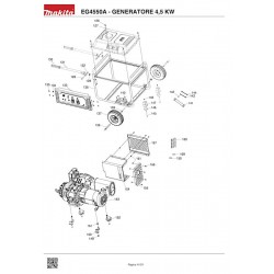 Ricambi Makita per Generatore di Corrente EG4550A