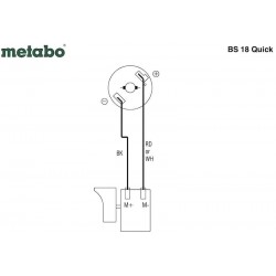 Metabo Spare Parts for Cordless Drill Driver BS 18 Quick