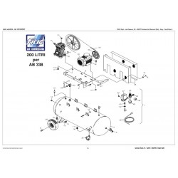 FIAC Spare Parts for Piston Air Compressor AB200/338