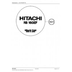 Hitachi Spare Parts for Engine Blower RB160EF