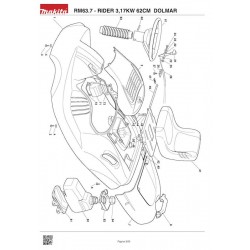 Ricambi Dolmar per il Trattorino RM63.7 - RIDER 3,17KW