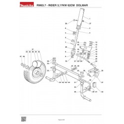 Dolmar Spare Parts for Lawn Tractor RM63.7 - RIDER 3,17KW