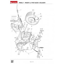 Ricambi Dolmar per il Trattorino RM63.7 - RIDER 3,17KW