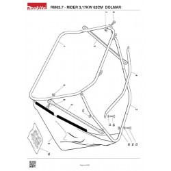Dolmar Spare Parts for Lawn Tractor RM63.7 - RIDER 3,17KW