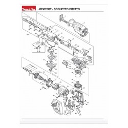 Ricambi Makita per Seghetto Diritto JR3070CT