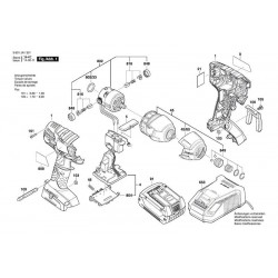 Bosch Spare Parts for Impact Wrench GDR 18 V-LI - 3601JA1381