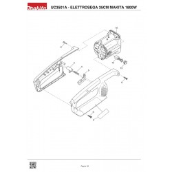 Ricambi Makita per Elettrosega UC3501A