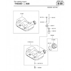 Kawasaki Spare Parts for 2 Stroke Engine TH034D