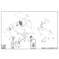 FIAC Spare Parts for Compressors 383 SILVER 5.5-7.5-10 Stand Alone