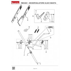 Makita Spare Parts for BruschCutter RBC2501 24,5CC
