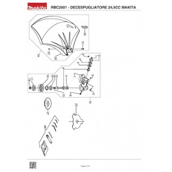 Ricambi Makita per Decespugliatore RBC2501 24,5CC