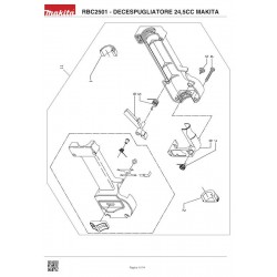 Makita Spare Parts for BruschCutter RBC2501 24,5CC
